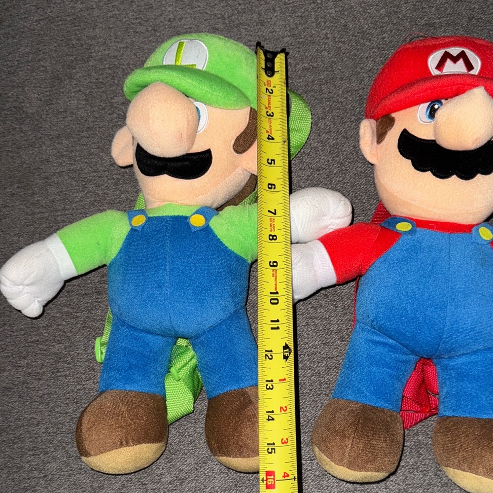 Super Mario and Luigi Plush Backpack Set - Picture 6 of 6